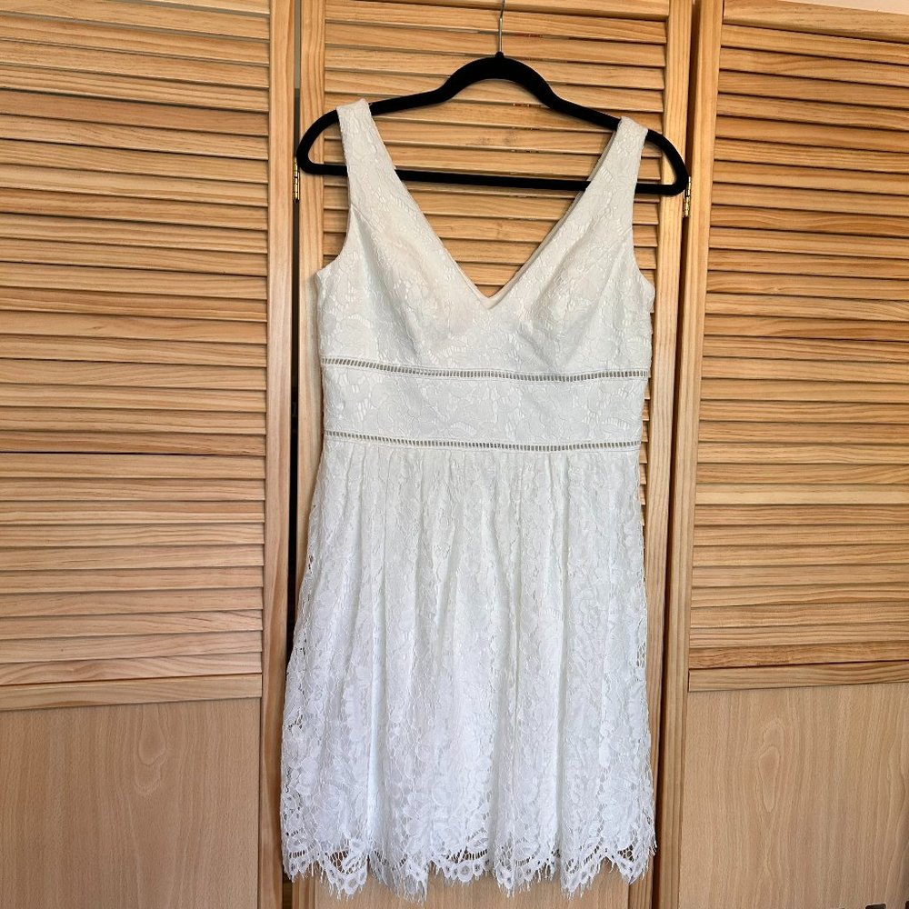 DB Studio White Lace Dress